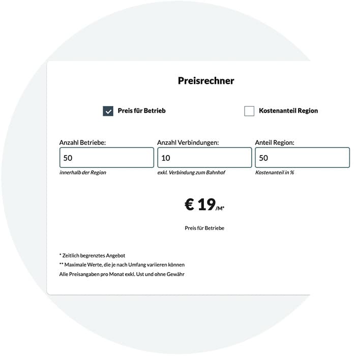 Mobilitätsservices registrieren