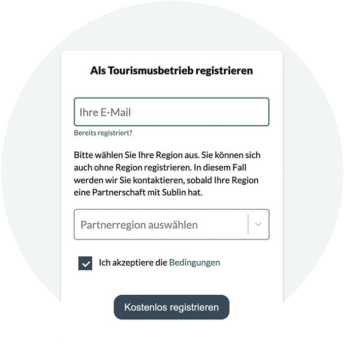 Mobilitätsservices registrieren