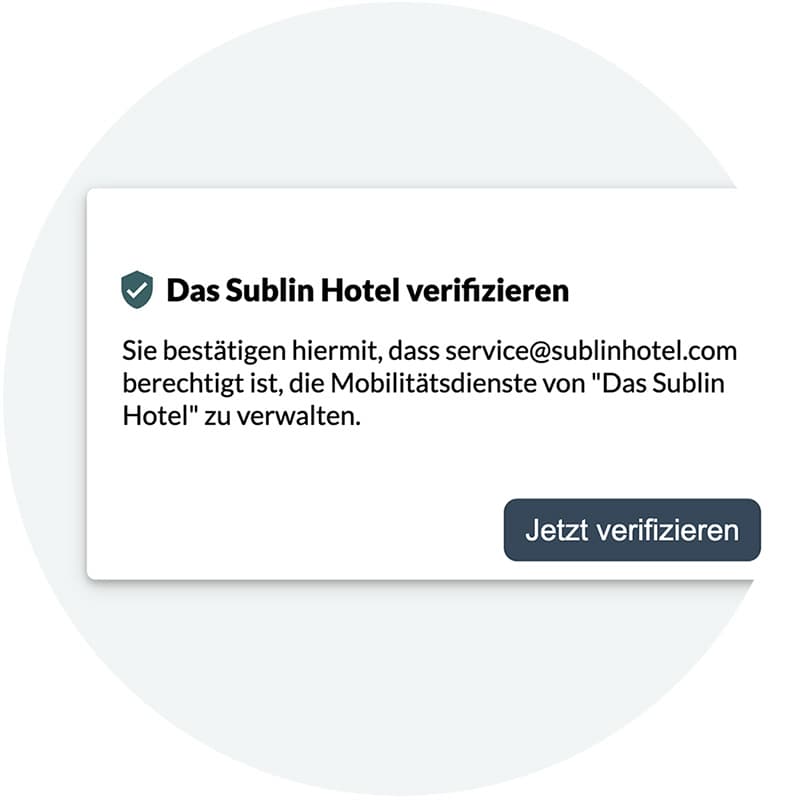 Destination verifizieren